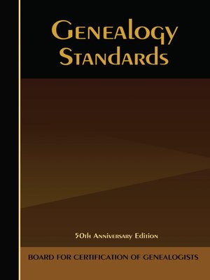 cover image of Genealogy Standards
